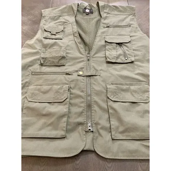 Rothco Tactical Vest Thick Heavy Duty Brown Tan shooting Combat Tested Size XL - Picture 2 of 15